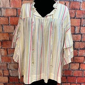 Peyton & Parker Tiered Bell Sleeve‎ Top